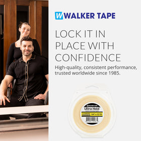 Walker Tape Ultra Hold Tape Roll used in a hair extension setup