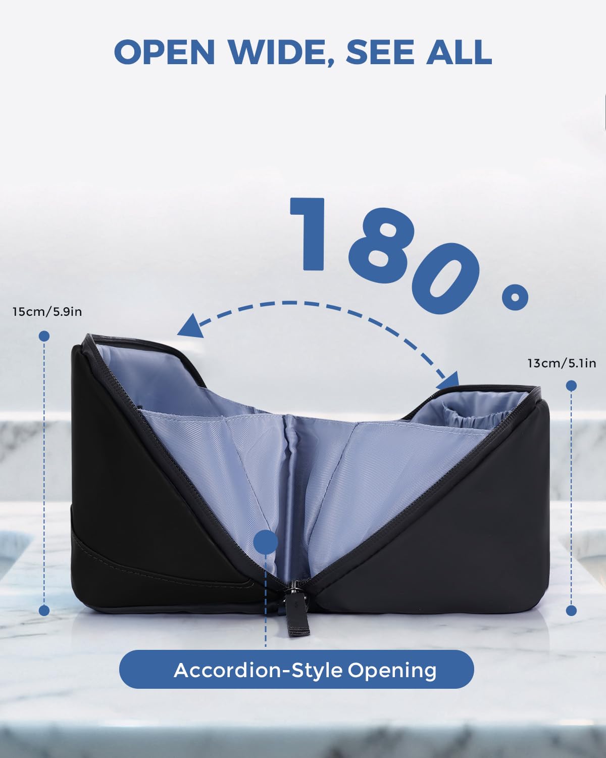 WANDF Toiletry Bag in a gym locker