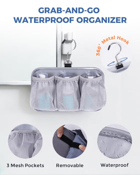 WANDF Toiletry Bag open flat showing multiple pockets