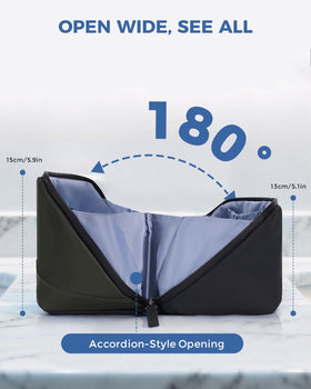 WANDF Toiletry Bag packed with grooming items