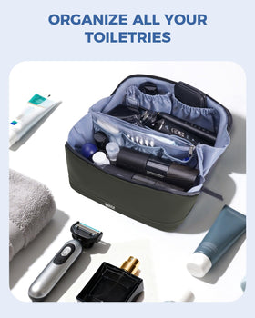 WANDF Toiletry Bag side view with pockets