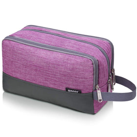 WANDF Travel Toiletry Bag for Men front view in black