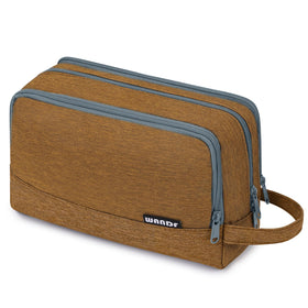 WANDF Travel Toiletry Bag for Men front view in black