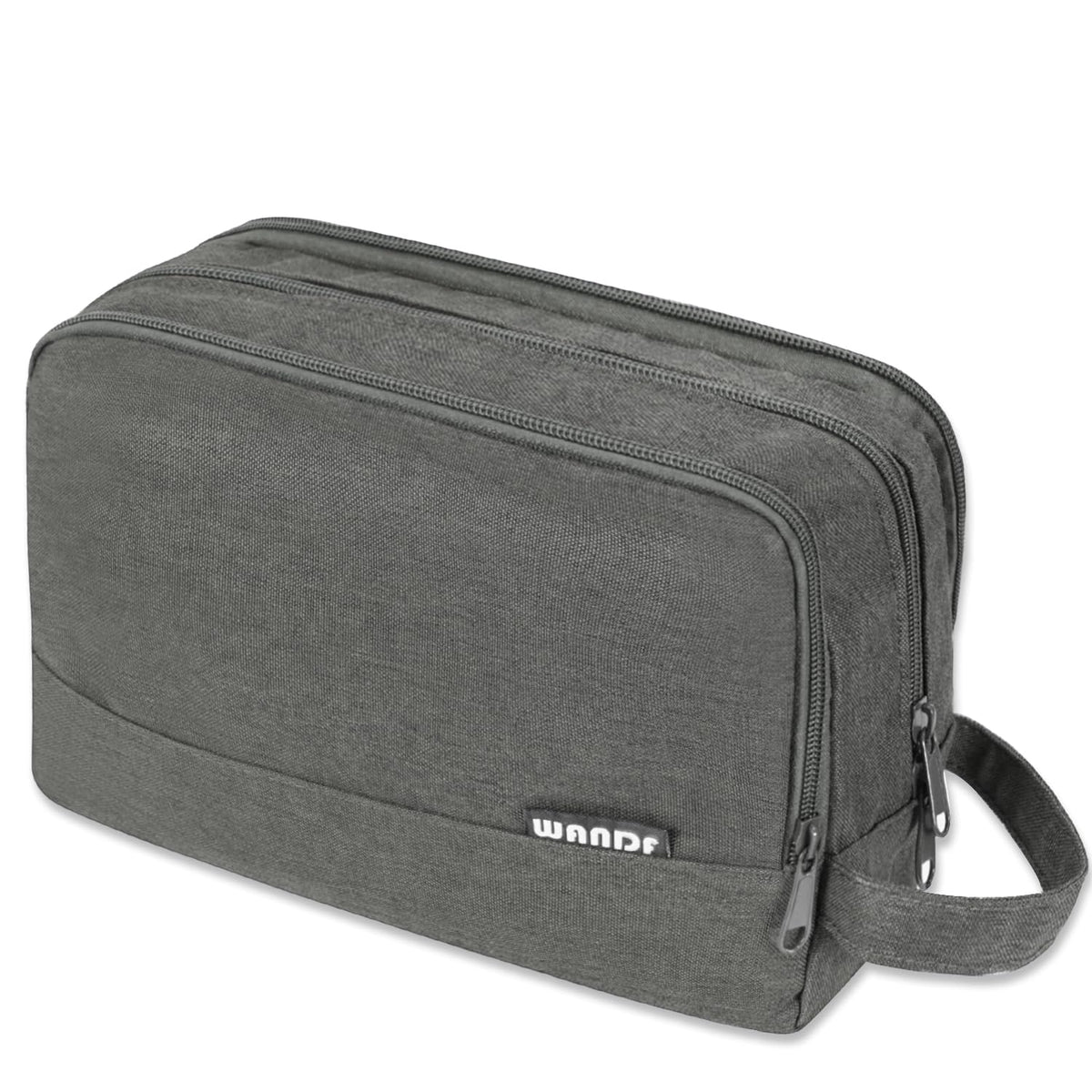 WANDF Travel Toiletry Bag front view in black