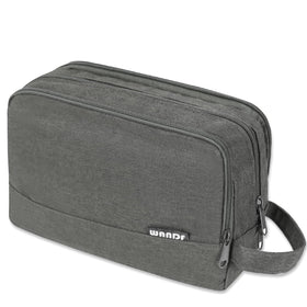 WANDF Travel Toiletry Bag front view in black