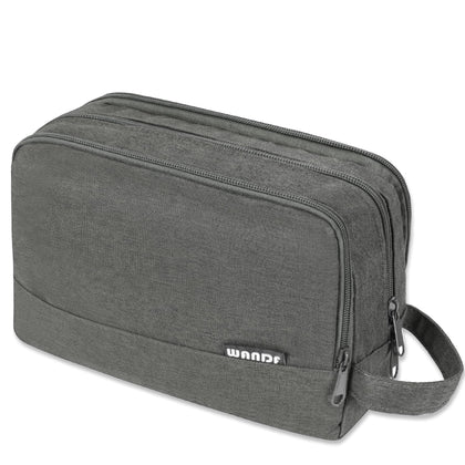 WANDF Travel Toiletry Bag front view in black