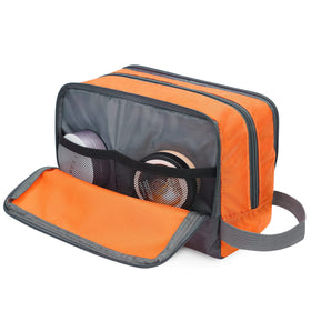 WANDF Travel Toiletry Bag in a bathroom setting