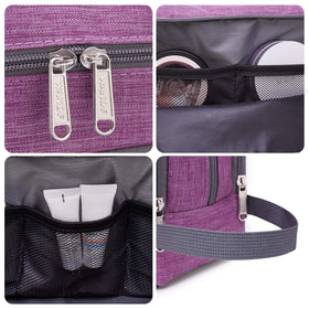 WANDF Travel Toiletry Bag in use at a bathroom sink