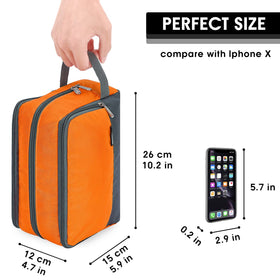 WANDF Travel Toiletry Bag open showing organized storage