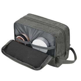 WANDF Travel Toiletry Bag packed in a suitcase
