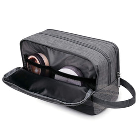 WANDF Travel Toiletry Bag packed in a suitcase