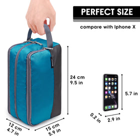 WANDF Travel Toiletry Bag showing organized storage compartments