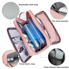 WANDF Travel Toiletry Bag side view with handle
