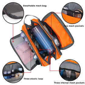WANDF Travel Toiletry Bag side view with handle
