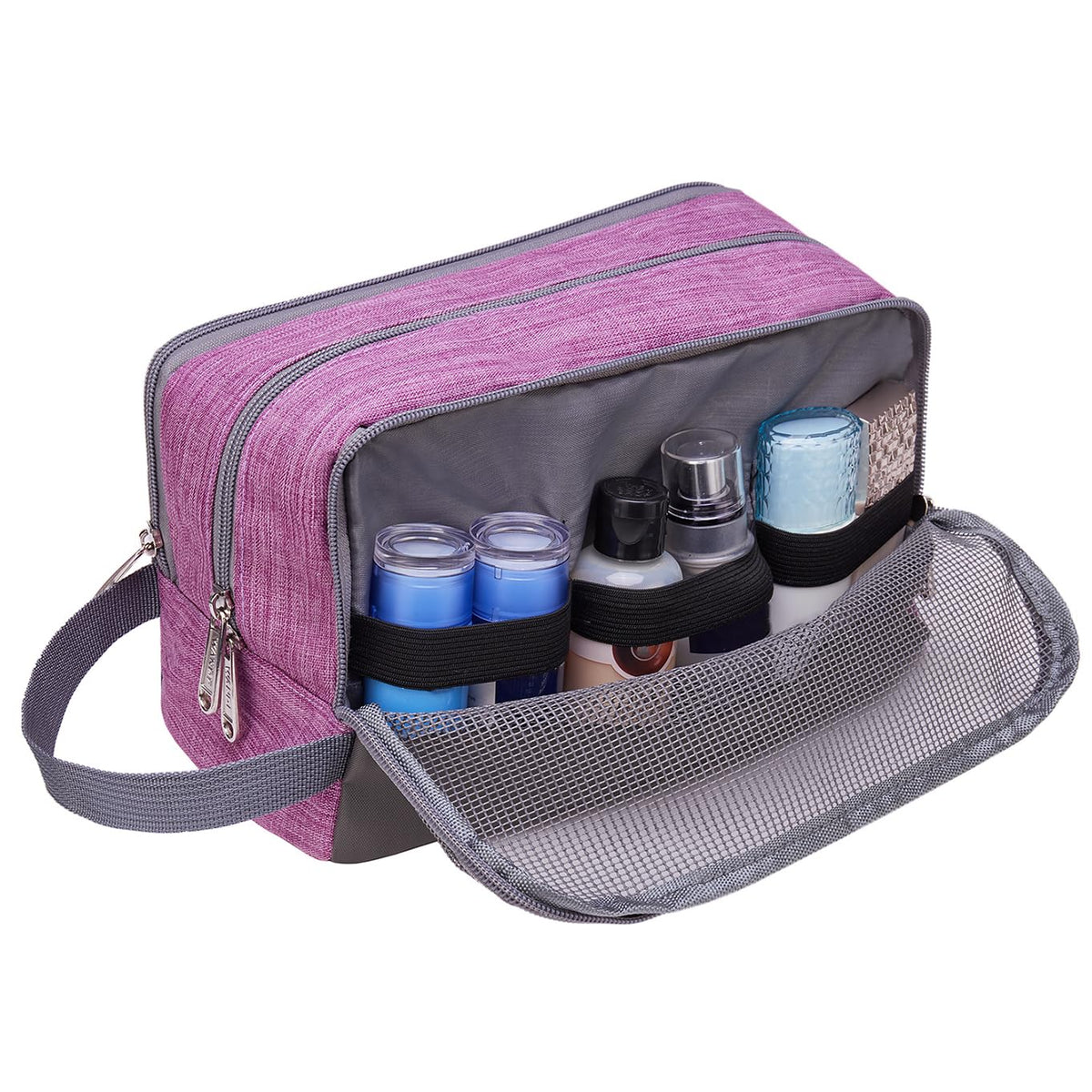 WANDF Travel Toiletry Bag with water-resistant fabric detail