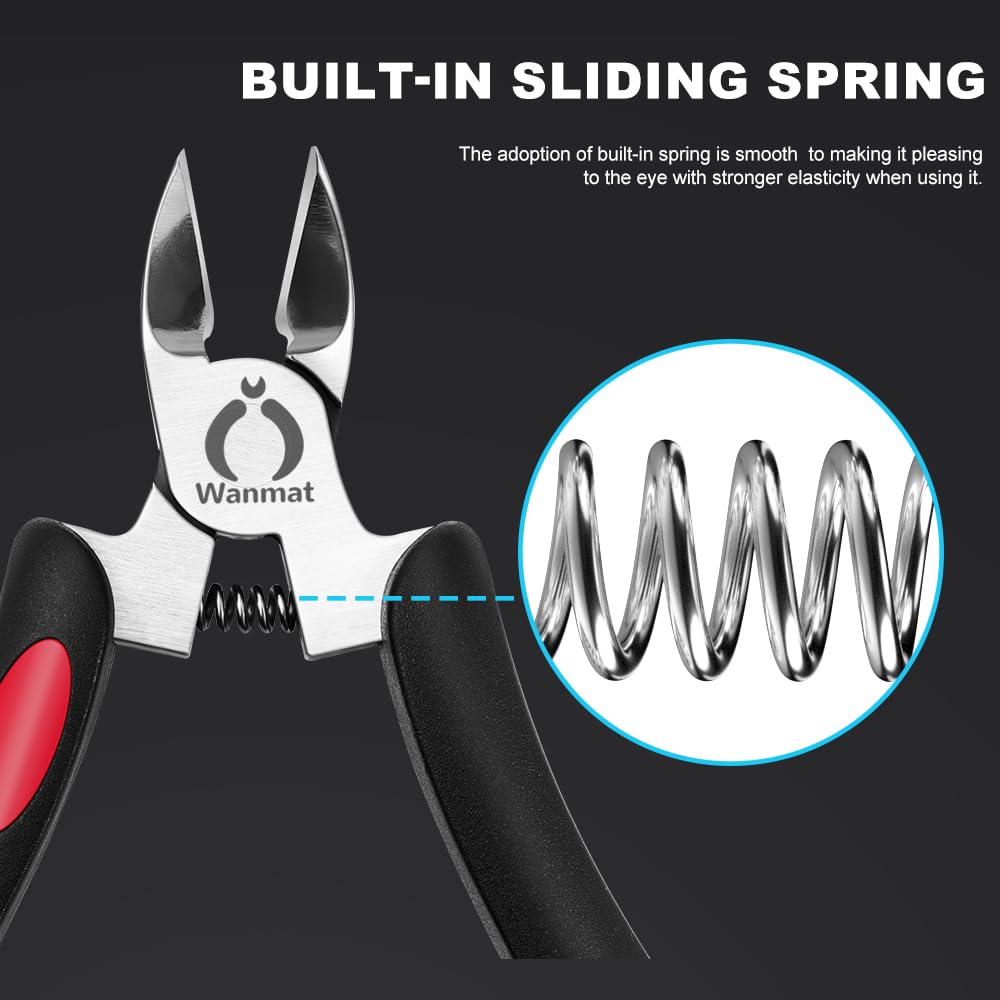 Wanmat Toe Nail Clipper with built-in spring mechanism