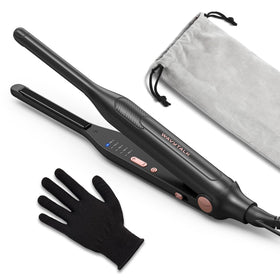 wavytalk 0.3 inch flat iron front view with sleek design