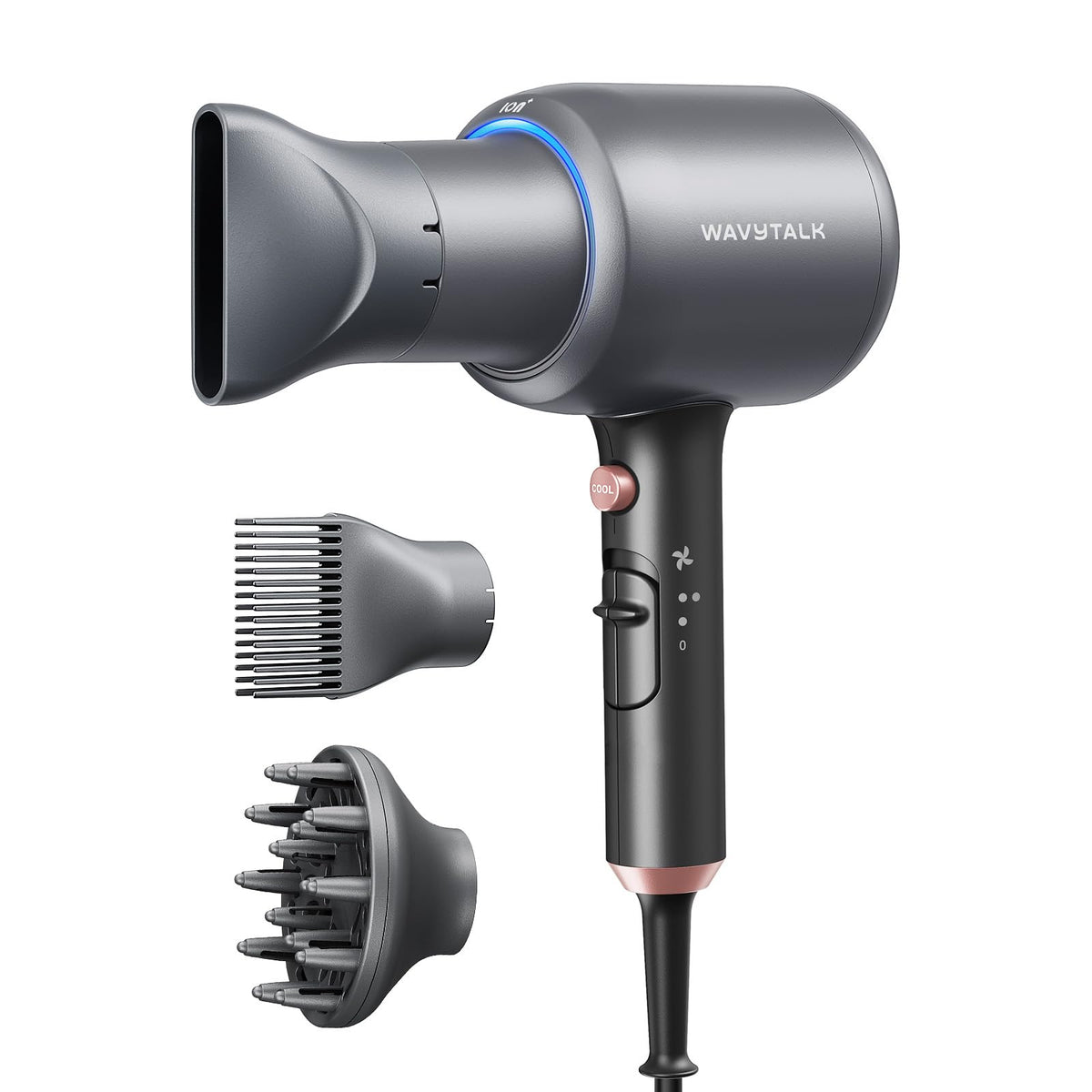Wavytalk Blown Away Ionic Hair Dryer front view