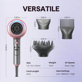 wavytalk Blown Away Ionic Hair Dryer side view