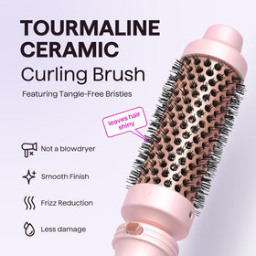 Wavytalk curling wand set displayed with insulated glove