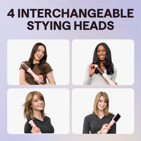 Wavytalk Hair Dryer Brush in action styling hair
