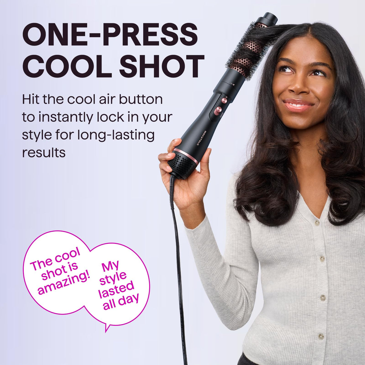 Wavytalk Hair Dryer Brush Set in packaging