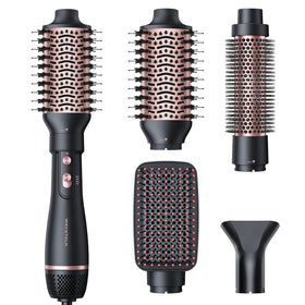 Wavytalk Hair Dryer Brush Set with four interchangeable heads