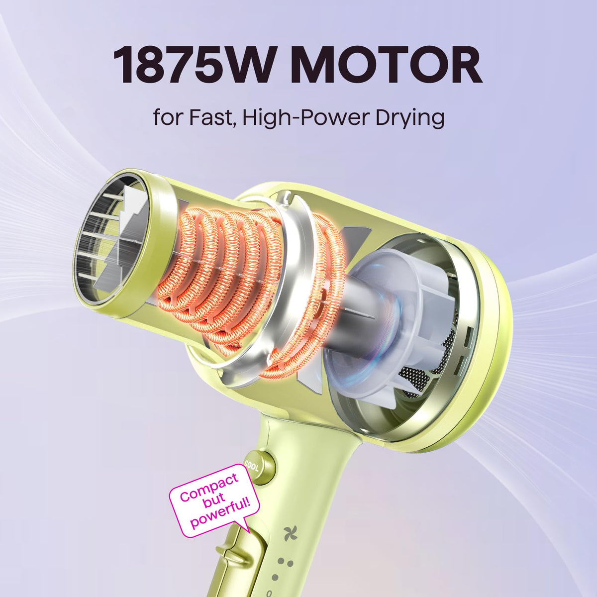 Wavytalk hair dryer with comb attachment