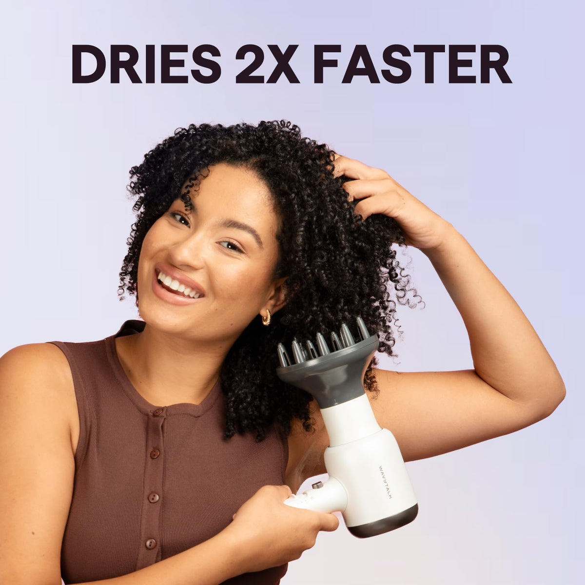 Wavytalk Ionic Hair Dryer side view showing controls