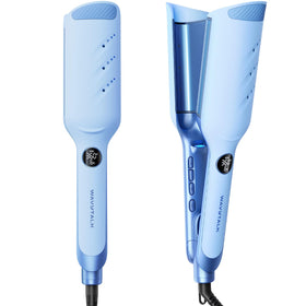 Wavytalk Power Wave Hair Crimper front view with deep V-shaped plates