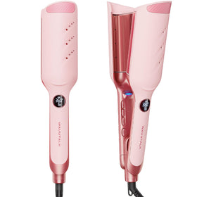 Wavytalk Power Wave Hair Crimper front view with dual-barrel design