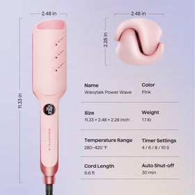 Wavytalk Power Wave Hair Crimper with ergonomic handle