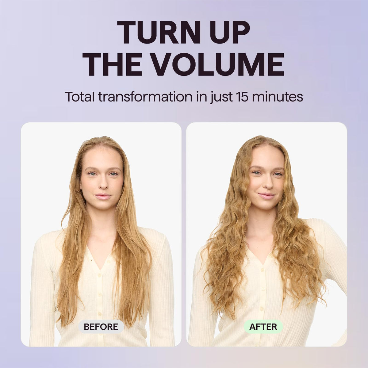 Wavytalk Power Wave Hair Crimper with user styling hair