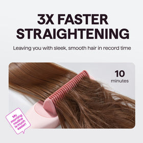 Wavytalk Pro Steam Hair Straightener Brush accessories including heat glove