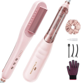 Wavytalk Pro Steam Hair Straightener Brush front view