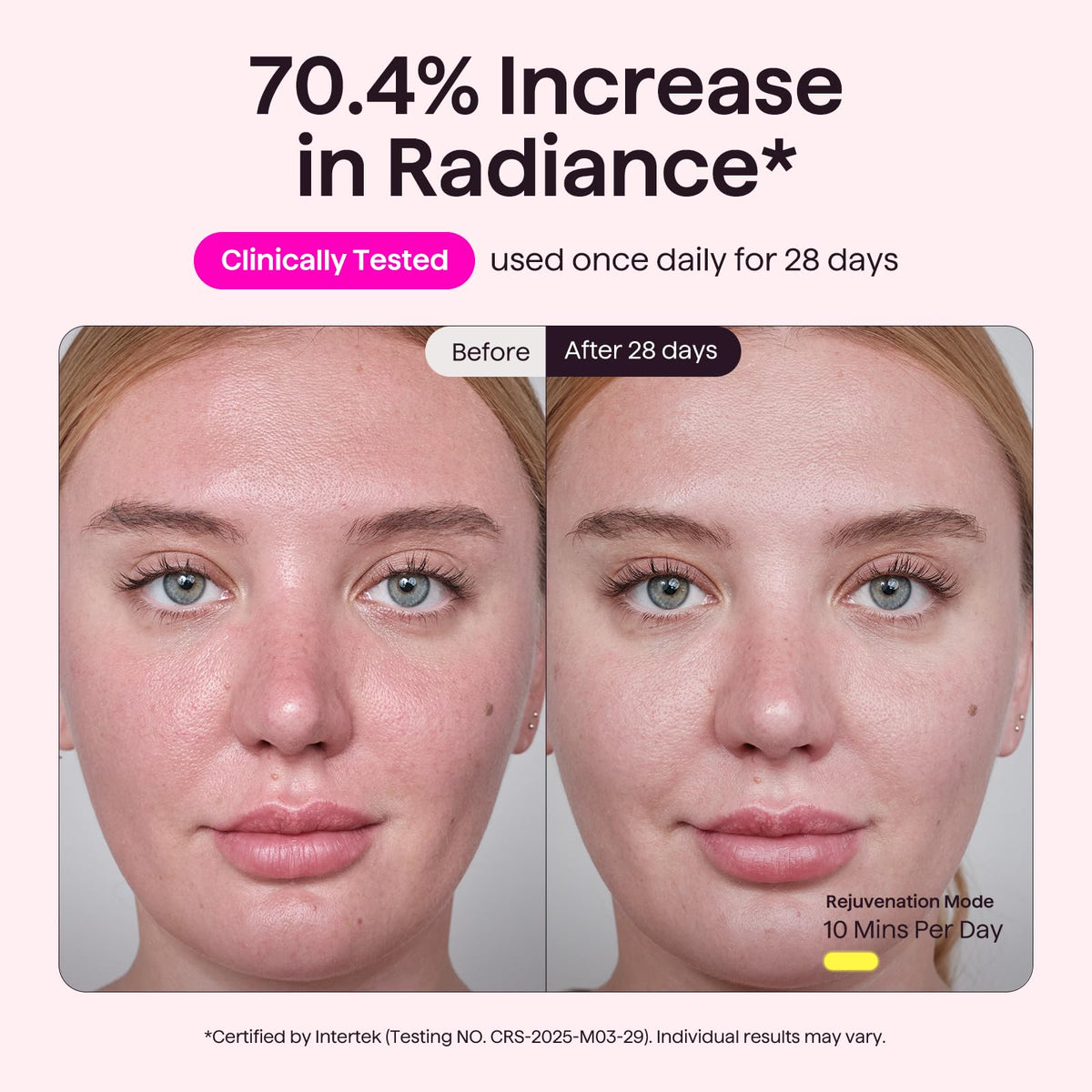wavytalk Red Light Therapy Mask packaging with product details
