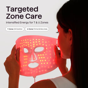 wavytalk Red Light Therapy Mask showing light-sealing eye pads