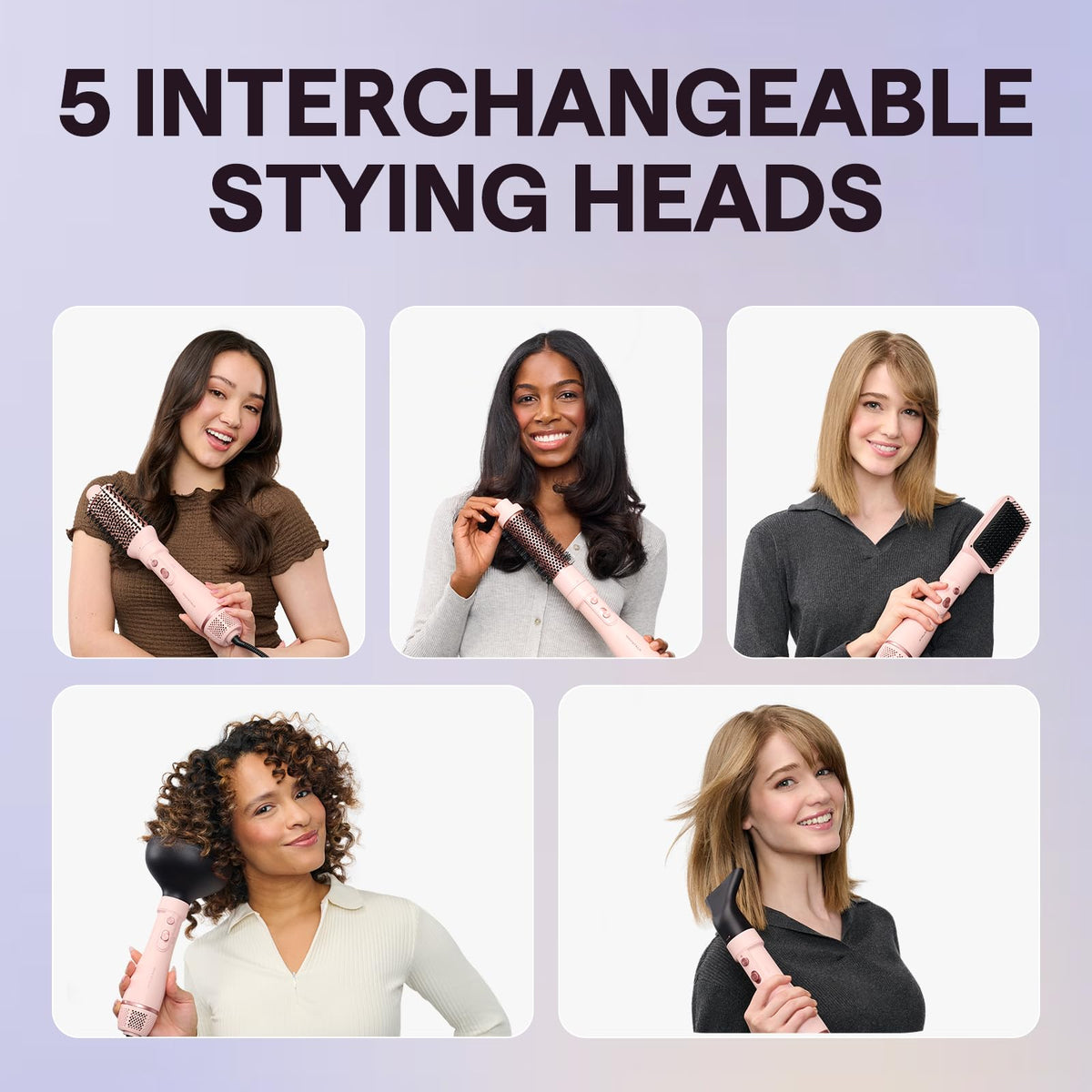 Wavytalk round brush for blowouts