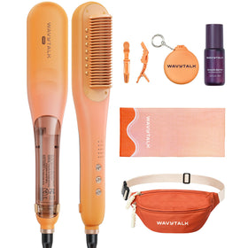 Wavytalk Spotlight Sleek Steamline Pro Hair Straightener Brush front view