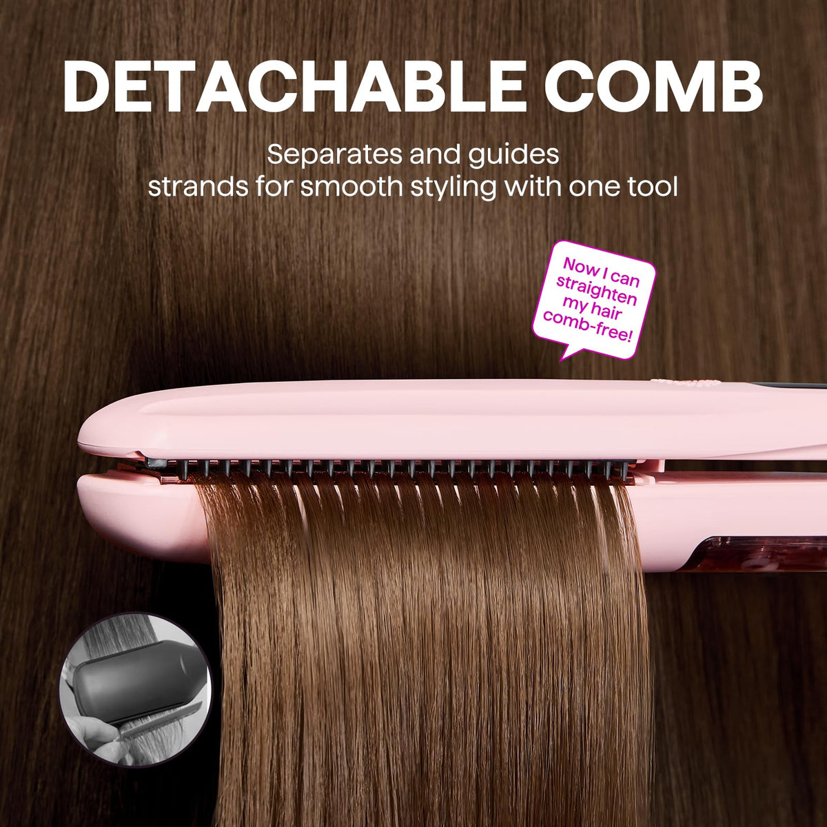 wavytalk Steam Hair Straightener packaging and accessories
