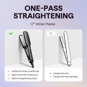 Wavytalk straightener with safety lock feature