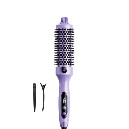 Wavytalk Thermal Brush 1.5-inch front view with LED display