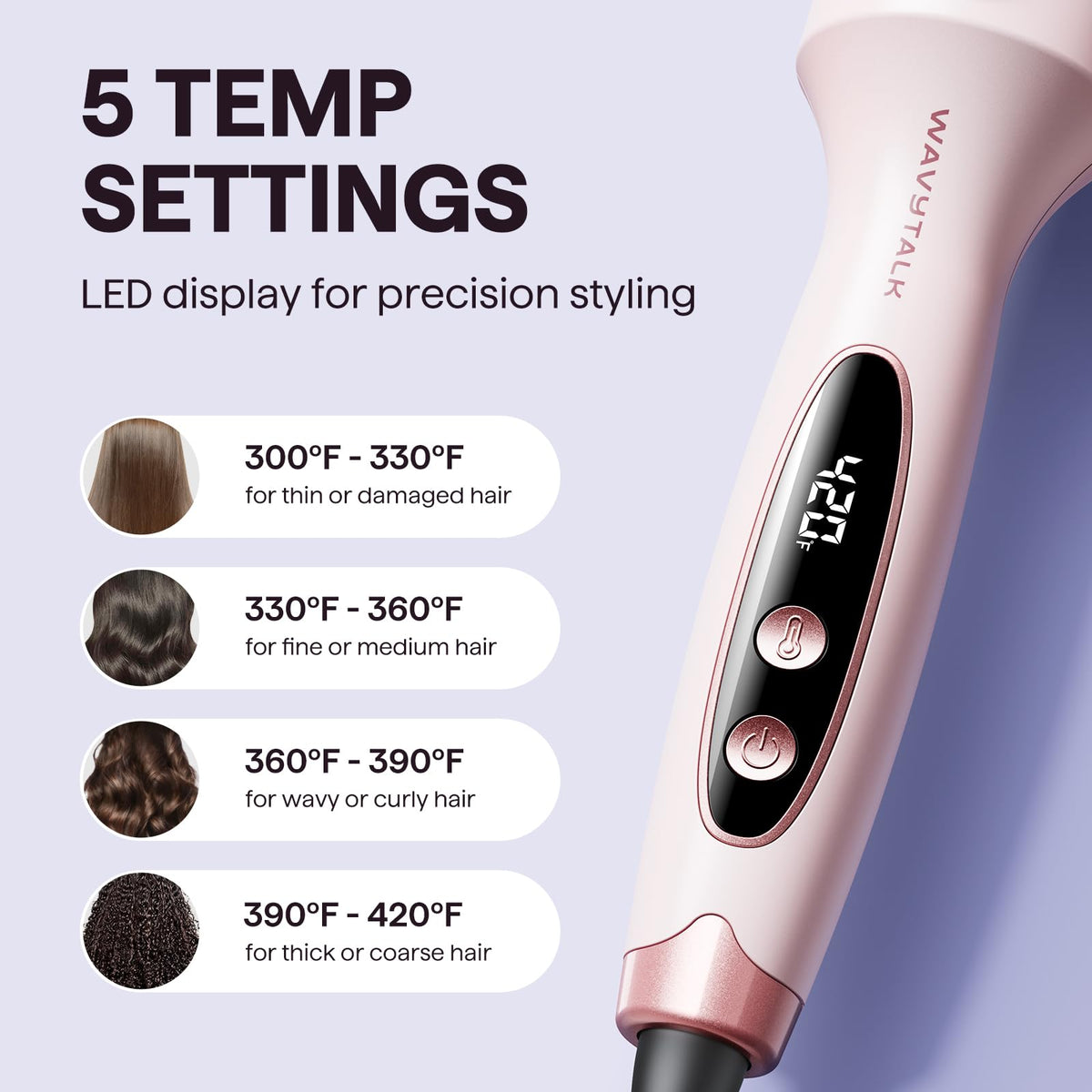 Wavytalk Thermal Brush 1.5 inch in lifestyle setting