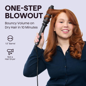 Wavytalk Thermal Brush 1.5 inch side view showing heated bristles
