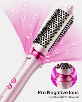 Wavytalk Thermal Brush 1.5 inch with temperature settings displayed