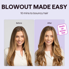 Wavytalk Thermal Brush 1.5 inch with temperature settings displayed