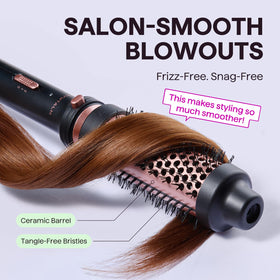 wavytalk Thermal Brush 1.5 inch with velvet pouch for travel