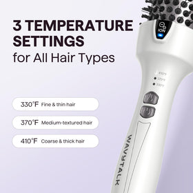 Wavytalk Thermal Brush Blowout Express 1.5-inch styling demonstration