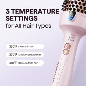 Wavytalk Thermal Brush Blowout Express showing ionic technology features