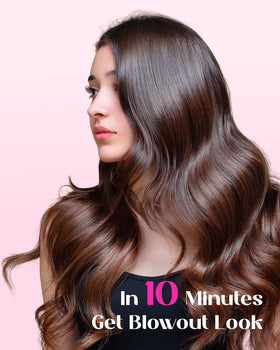 Wavytalk Thermal Brush Blowout Express with temperature settings displayed